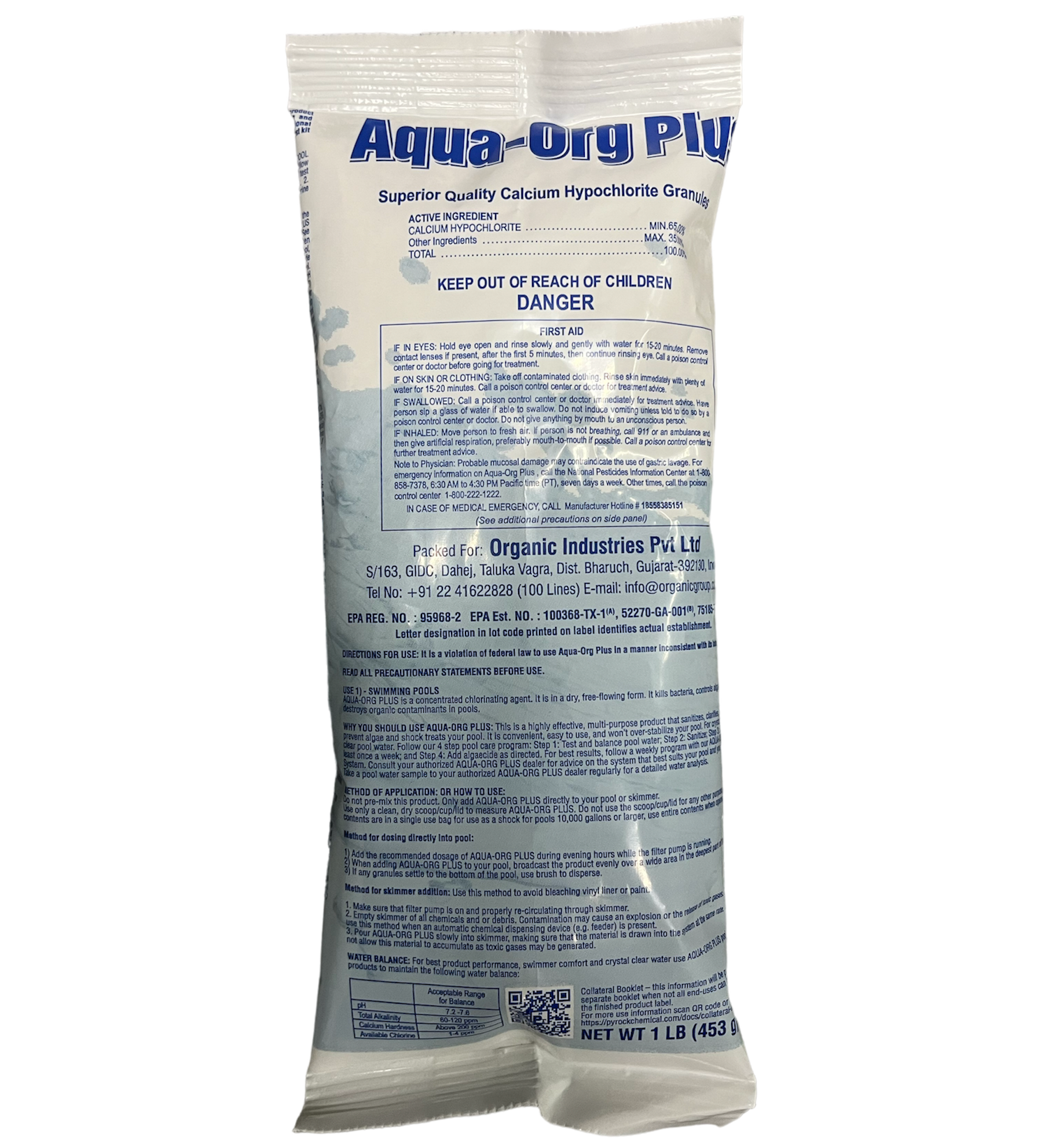 Pool Shock Chlorine - 50 Pack of Calcium Hypochlorite 65%