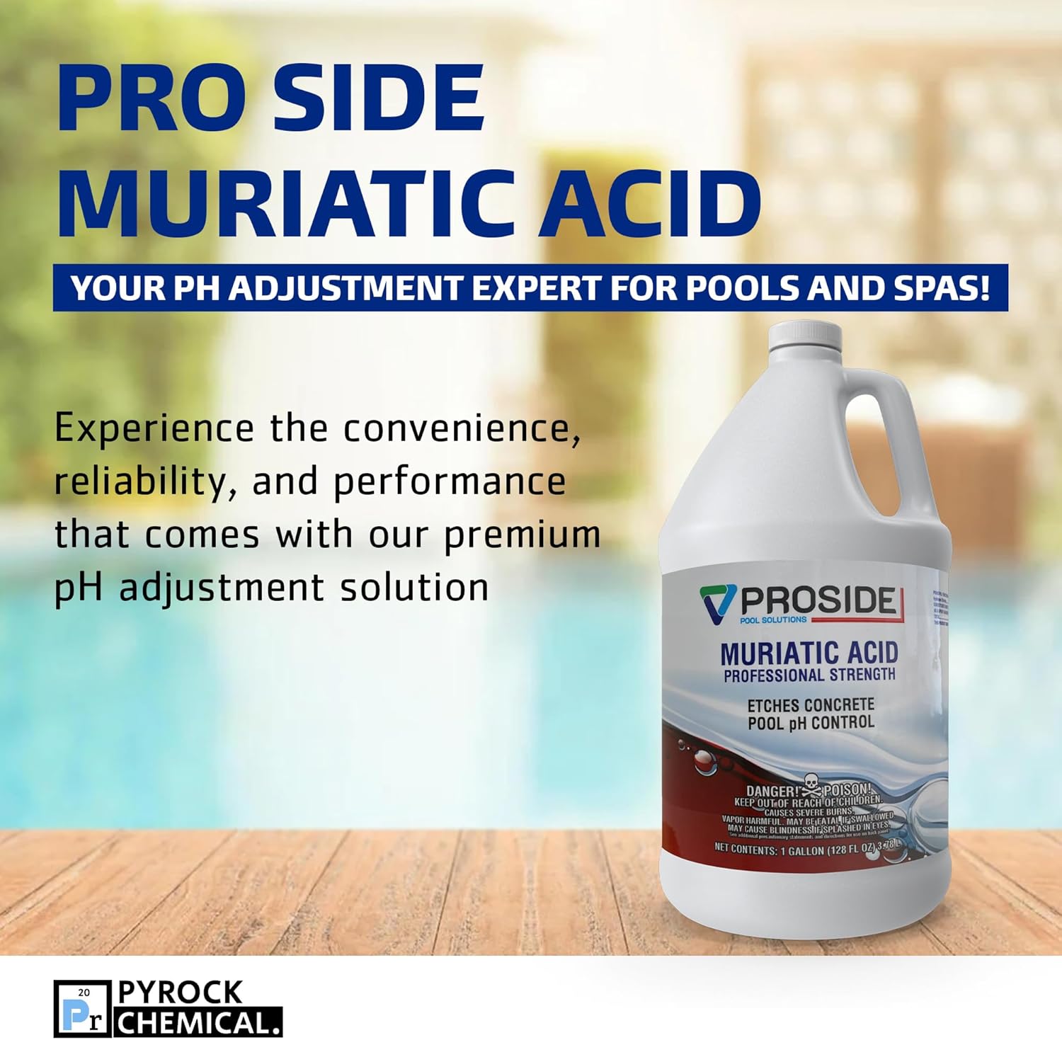 Muriatic Acid - Proside Pool PH Down & Concrete Etching