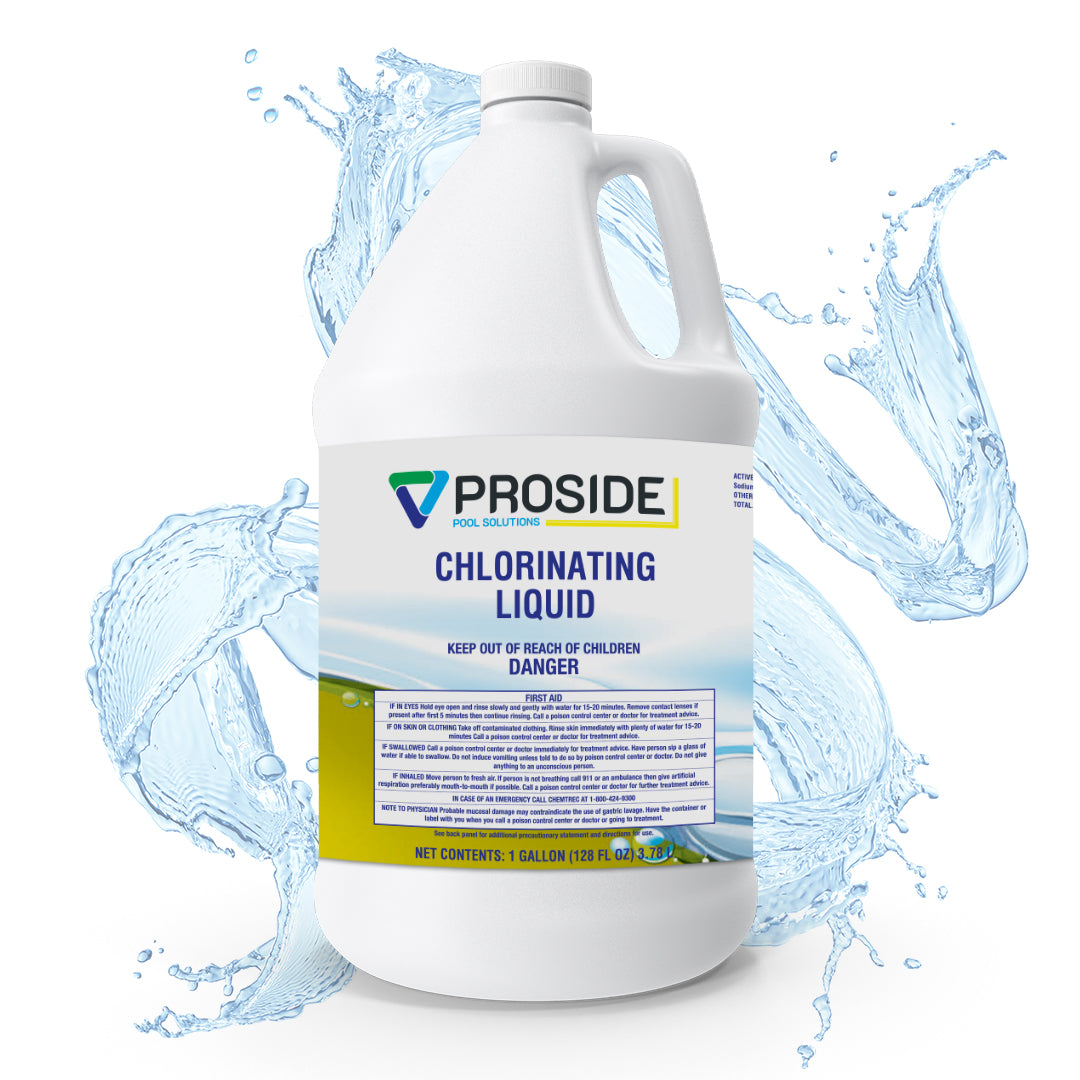 ProSide Chlorinating Liquid - 10% Sodium Hypochlorite - Pool Shock