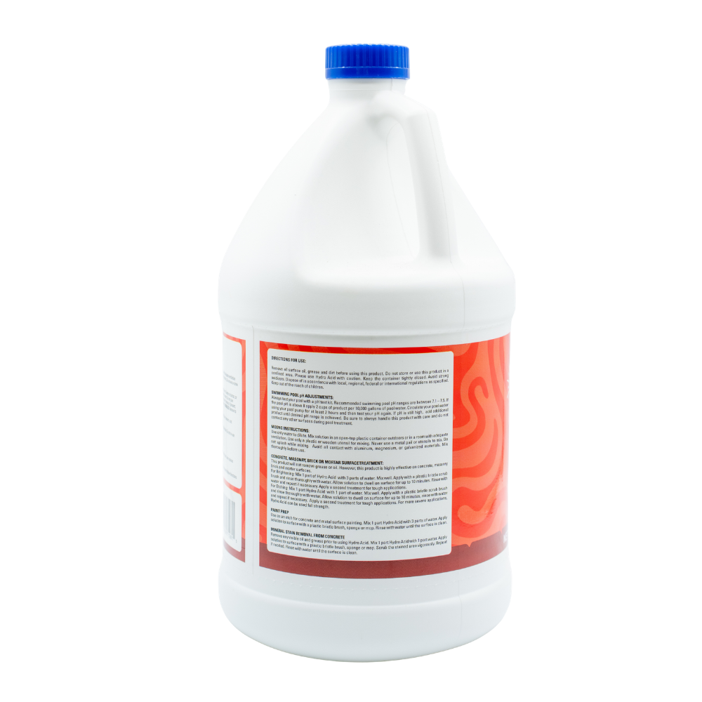 Hydro Acid - Etches Concrete + Pool PH Control
