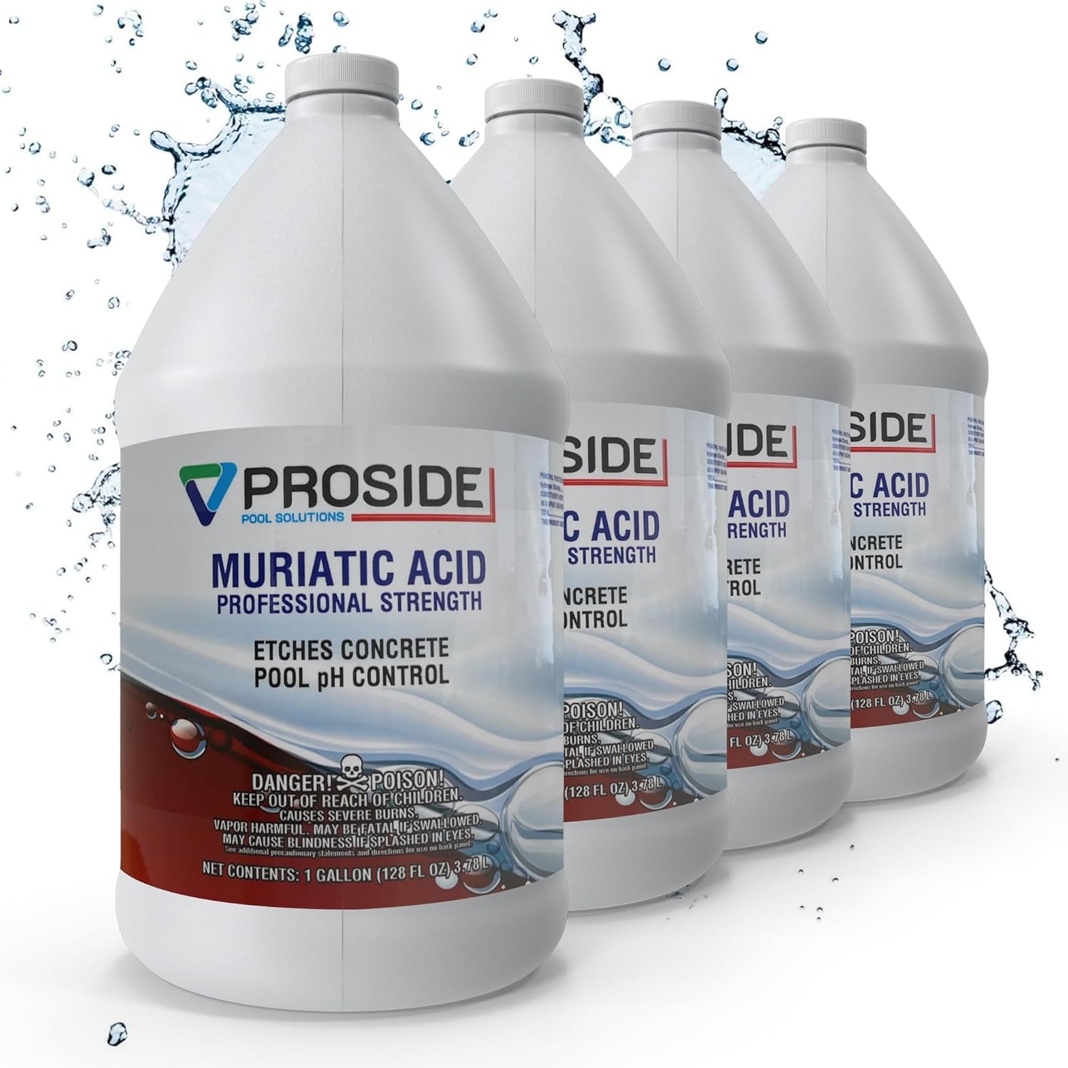 Muriatic Acid - Proside Pool PH Down & Concrete Etching