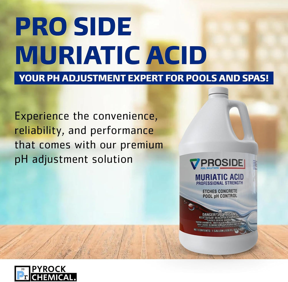 Muriatic Acid - Proside Pool PH Down & Concrete Etching