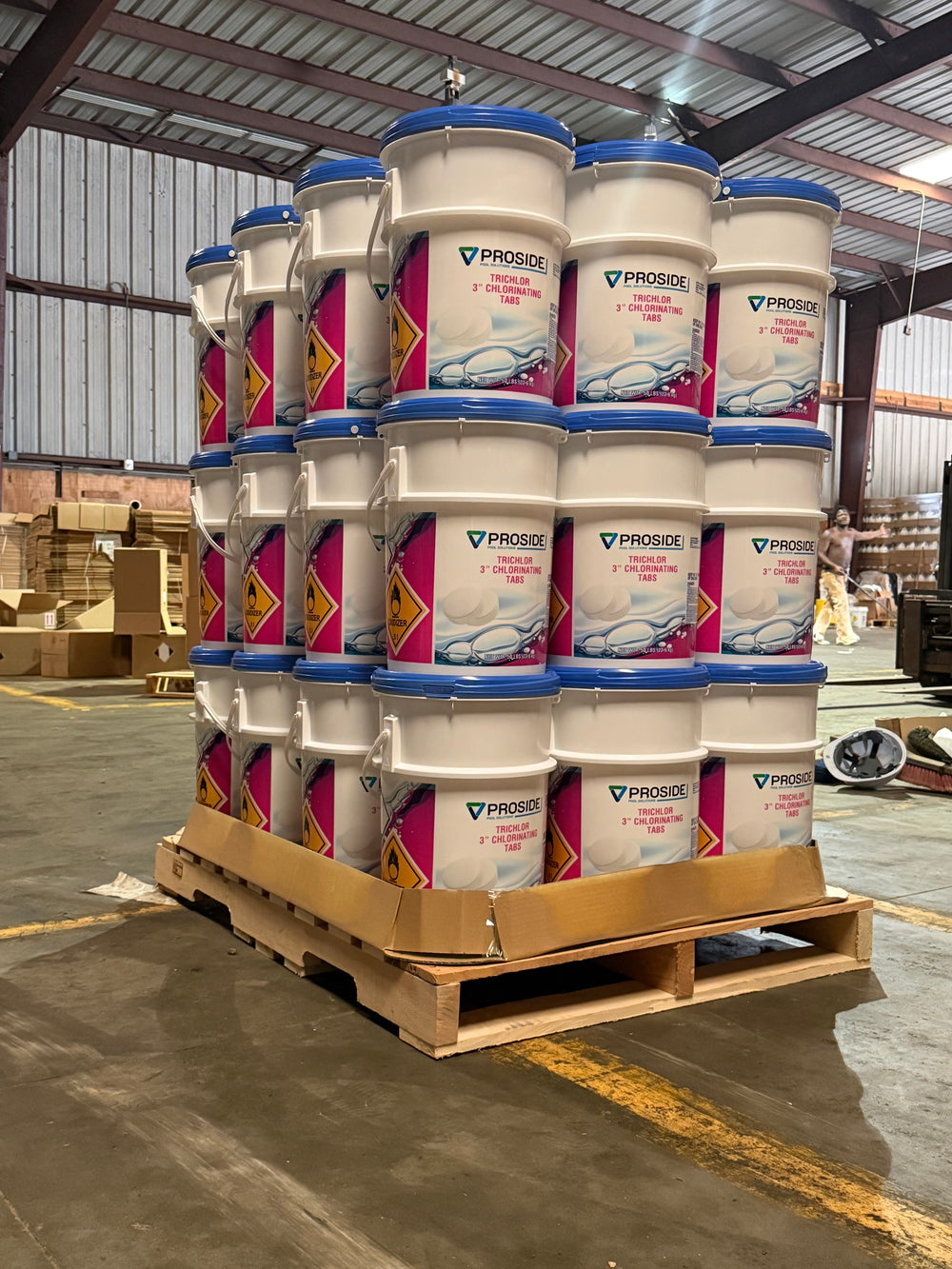 Proside Trichlor 3 Inch Pool Tablets, 50 lb Bucket | PICKUP ONLY